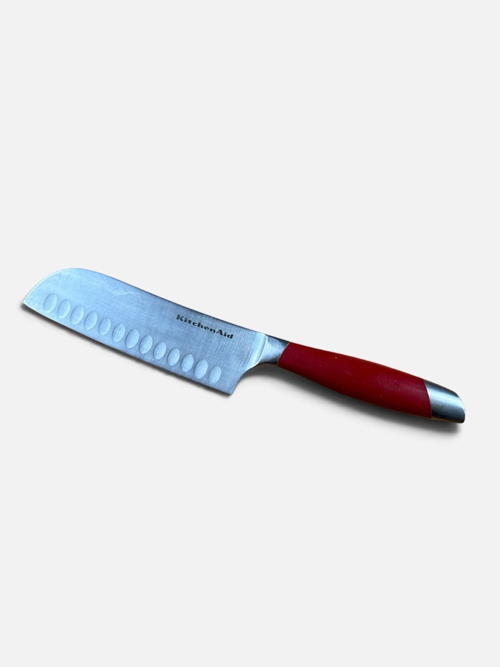 KitchenAid Santoku knife red